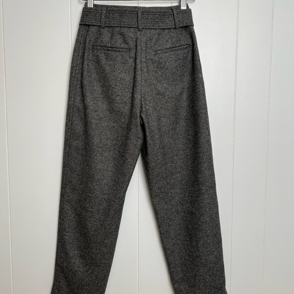 WILFRED | Grey Wool Tie- Front Pant - Picture 2 of 11